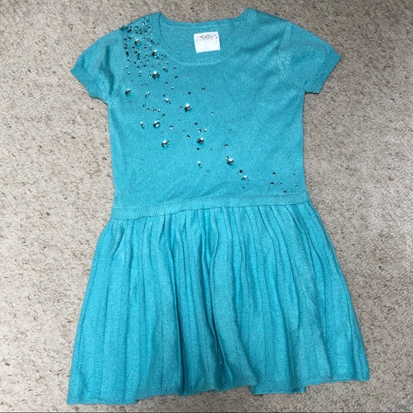 Light Blue Bedazzled Dress by Justice - Picture 1 of 2